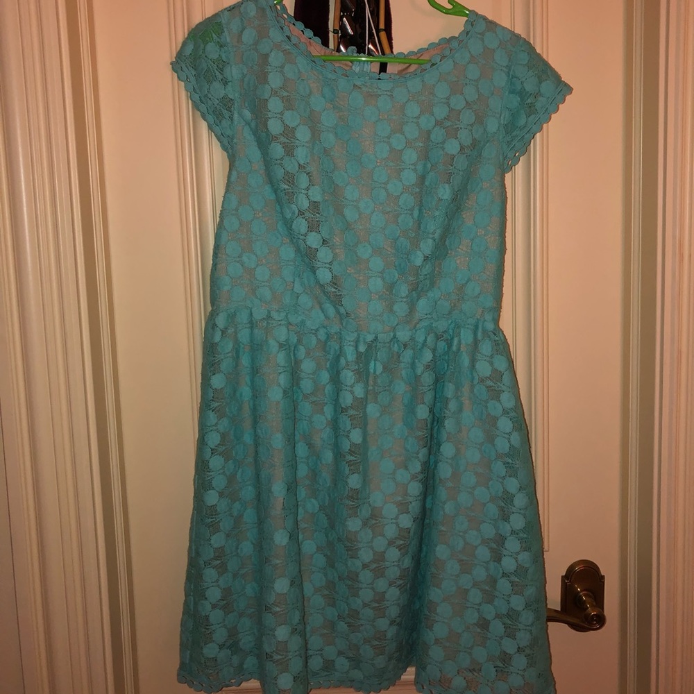 Blue evening dress